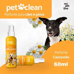 Perfume Camomila 60ml Para Cachorro E Gato - Pet Clean