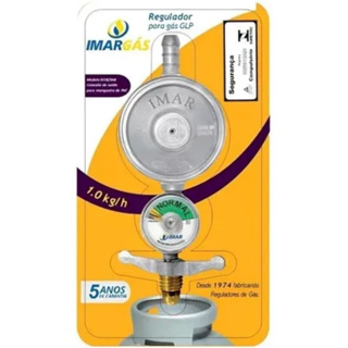 Registro Regulador Gás de Cozinha Com Manometro para Botijão Domestico Fogão Cooktop Forno em Oferta na Shopee