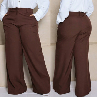 Calça Pantalona Alfaiataria Plus Size feminina Elegante confortável