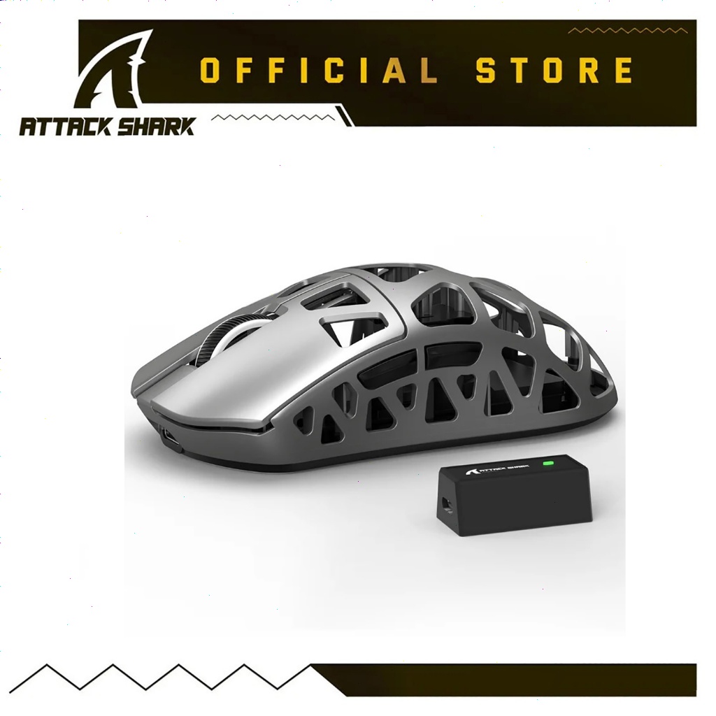 ATTACK SHARK R3 Magnesium Alloy Gaming Mouse 8K 46g Magnesium Alloy SUPERLIGHT Mouse,