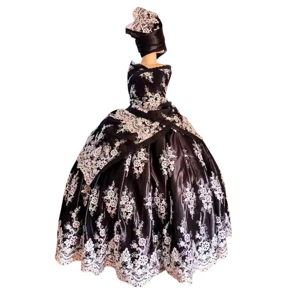 POMBOGIRA LUXO PRETO COM PRATA - MARIA MULAMBO, MARIA PADILHA, MARIA QUITÉRIA, ROSA CAVEIRA, ROSA VERMELHA