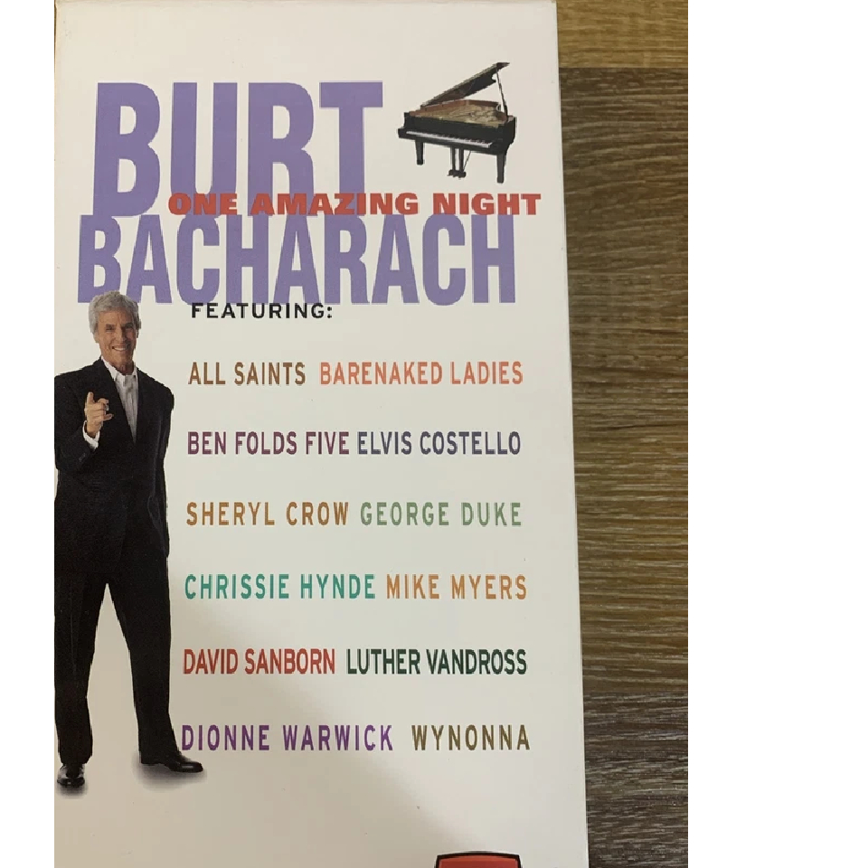 vhs Burt Bacharach One Amazing Night  1998 Sheryl Crow Wynonna Barenaked Ladies