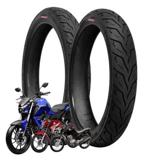 Melhor par pneu para cg fan titan start 125 150 160 80/100 + 90/90-18 traseiro e dianteiro em Oferta na Shopee