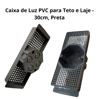 Caixa de Luz PVC Suporte de Laje - 30cm, Preta, Reforçada e Alta Resistência 10 Unidades em Oferta na Shopee