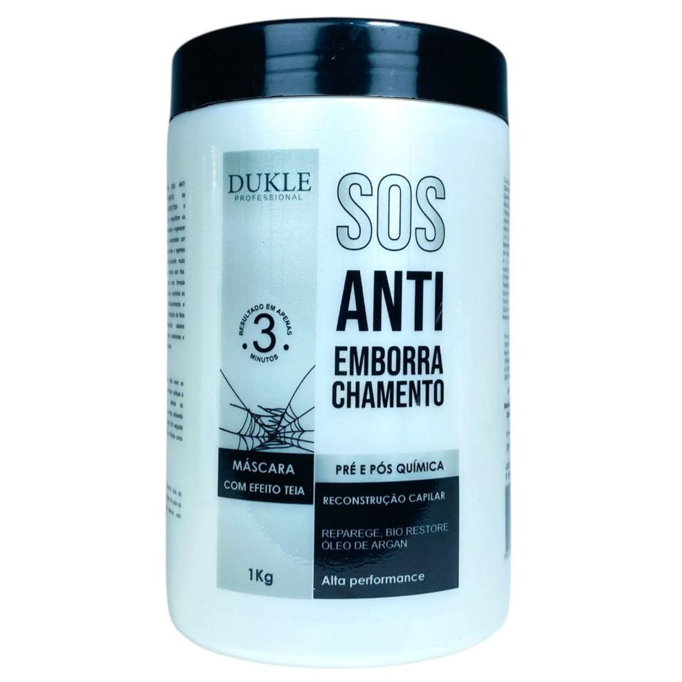 Antiemborrachamento Máscara de Reconstrução SOS Para Pré e Pós Química 1Kg Dukle Professional