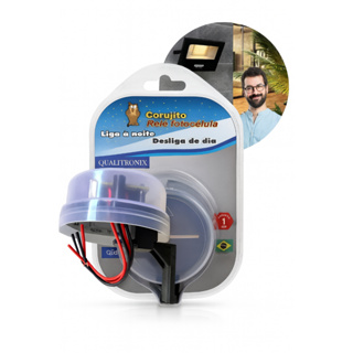 Relé Fotocélula Corujito Fácil Bivolt Automático Noturno Com Suporte/base Bivolt Qualitronix QR51 em Oferta na Shopee