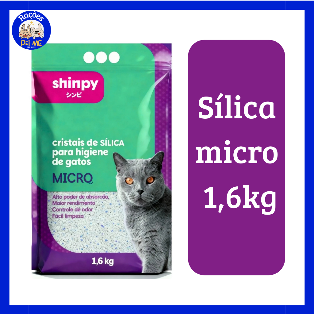 Areia Sanitária Shinpy Micro Sílica para Gatos 1,6kg em Oferta na Shopee