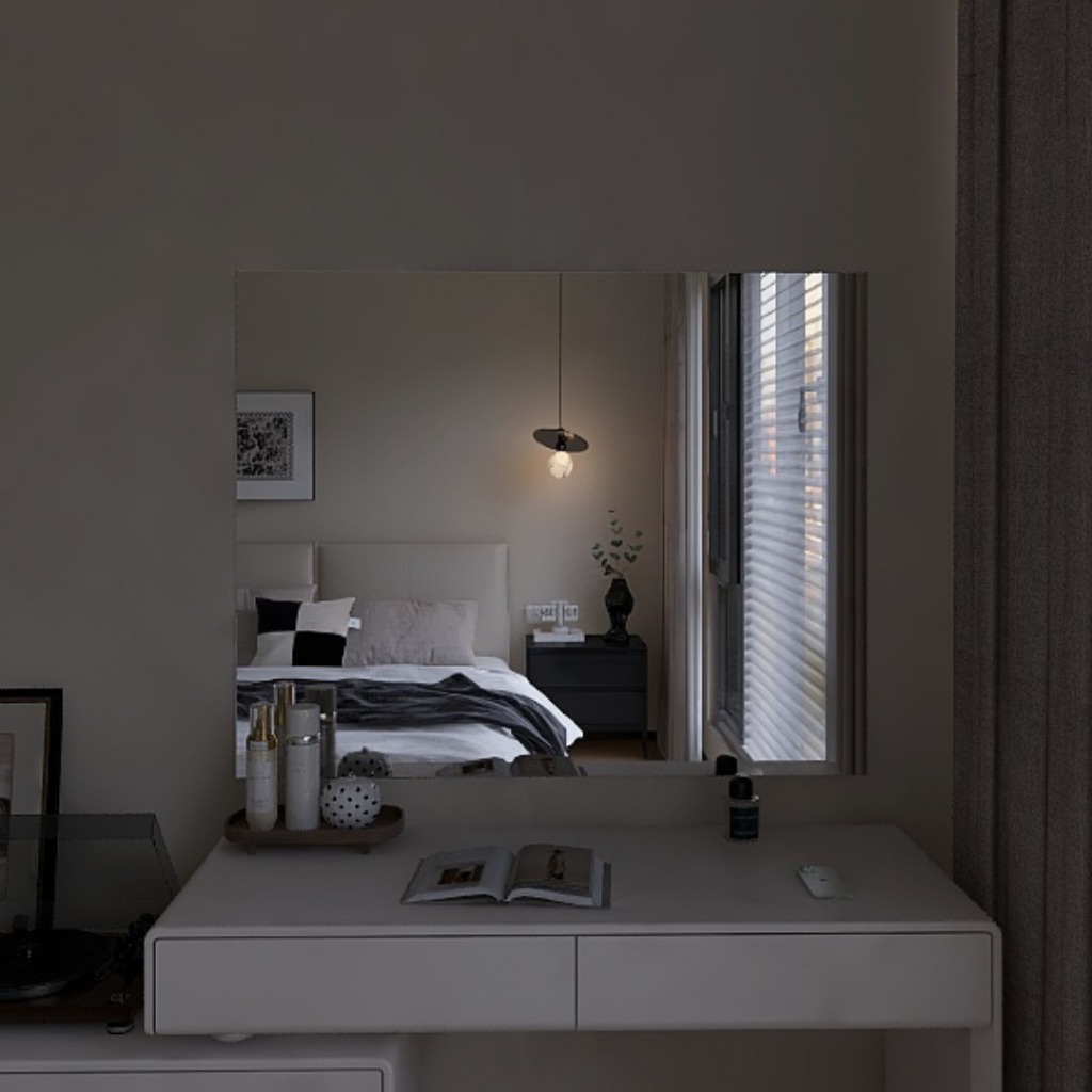 Espelho 90x80/Espelho/Espelho Maquiagem/Espelho 80x90/Espelho Comum/Espelho Botões/Espelho 90x80 3 Milímetros.