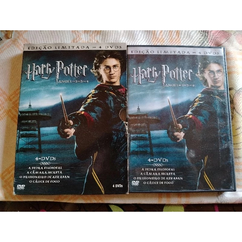 Harry Potter Box Coleção Box Edição Limitada 4 Dvds