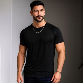 Camiseta Masculina Dry Fit Treino Blusa Academia Conforto Leve Respirável Uv Atividade Física