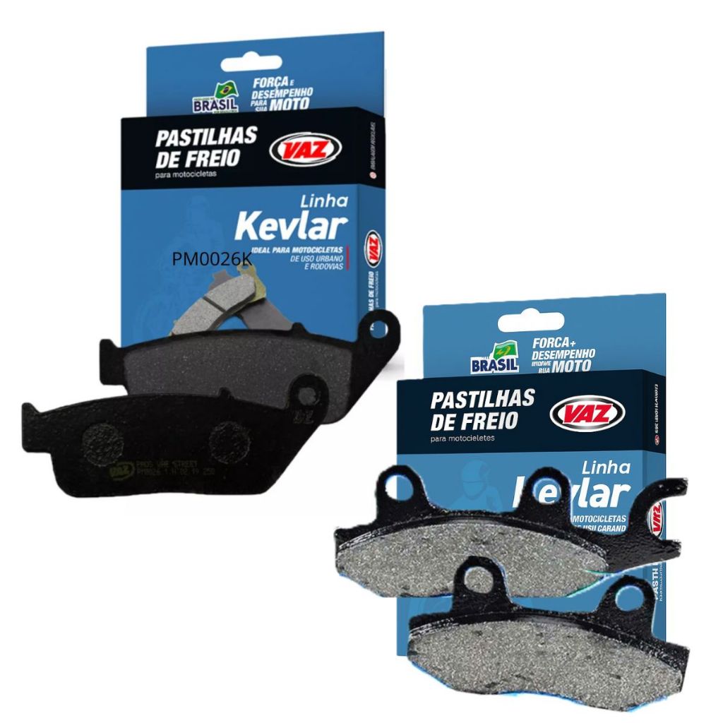 Kit Pastilhas de Freio P/ Kawasaki Versys 300X Ecopads Vaz