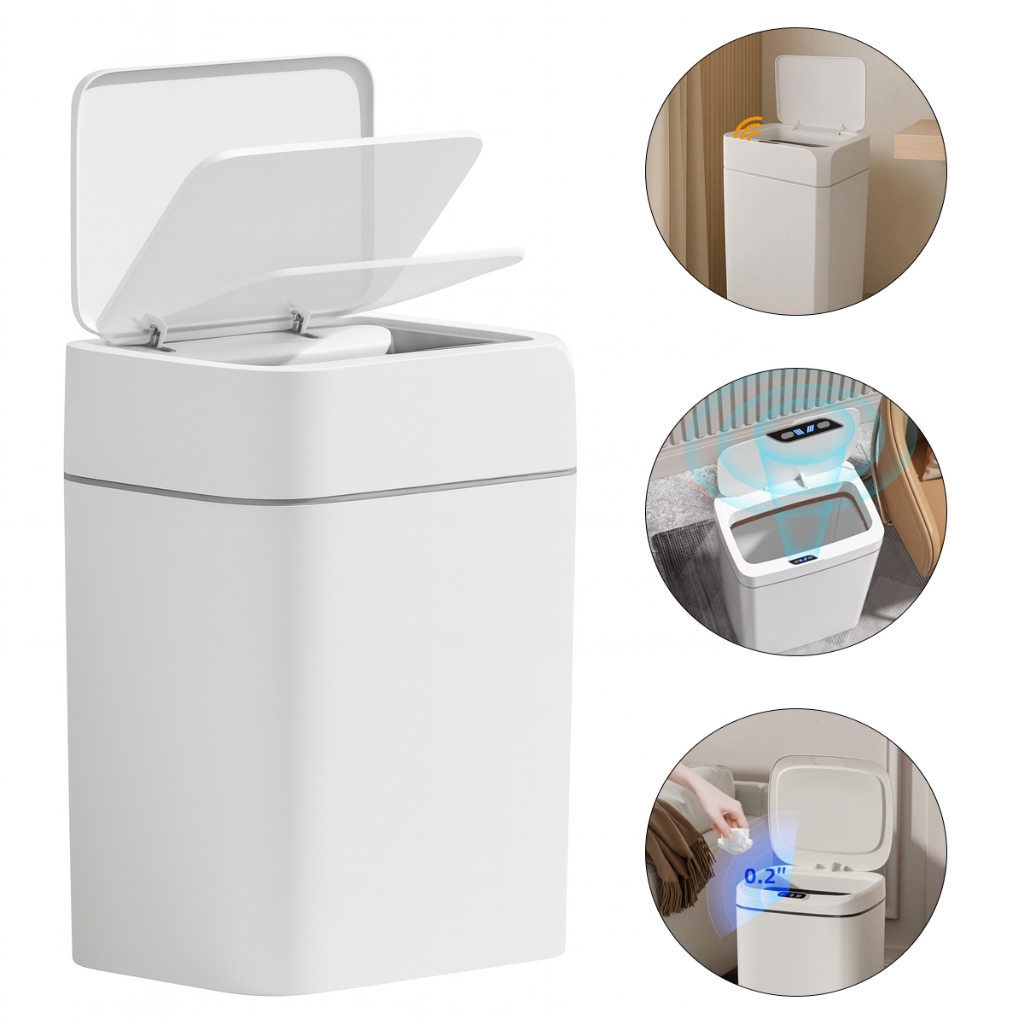 Lixeira Inteligente Com Sensor Automático 12 Litros Smart