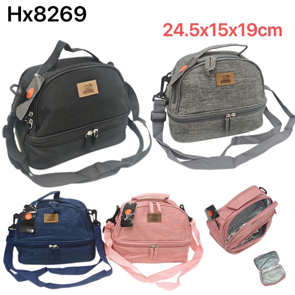 Bolsa Térmica 2 andar Fitness Marmita Viagem Nécessaire Eco 8269 em Oferta na Shopee