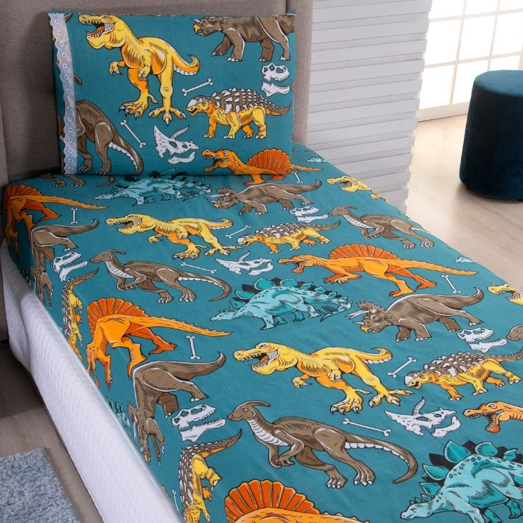 Jogo de Cama Solteiro 02 Peças Estampado em Oferta na Shopee