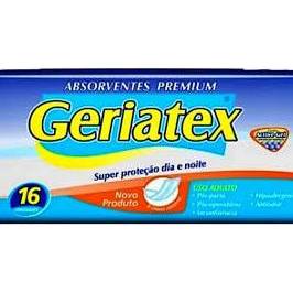 Absorvente Geriatex Premium Super Proteção Dia e Noite Pós parto/Pós operatorio/absorção perfeita C/16 uni.