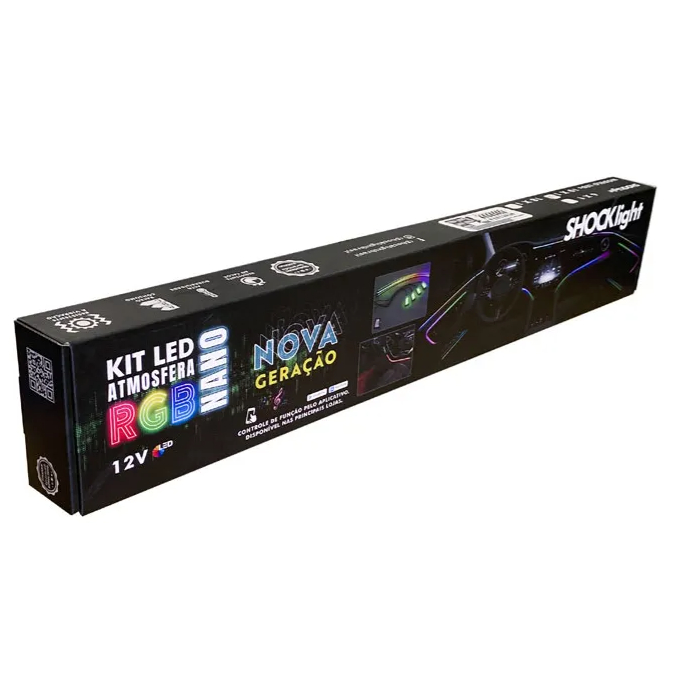 Kit LED RGB Atmosfera Nano 6x1 12V Shocklight