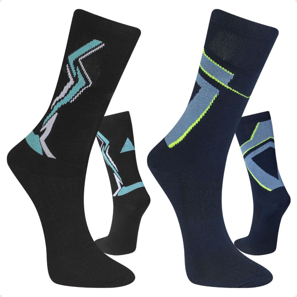 Kit 2 Pares Meia Masculina Feminina Poliamida Esporte Ciclismo Corrida Cano Alto Performance Fitness Kit 2 Pares Meia Masculina Feminina Poliamida Esporte Ciclismo Corrida Cano Alto Performance Fitness