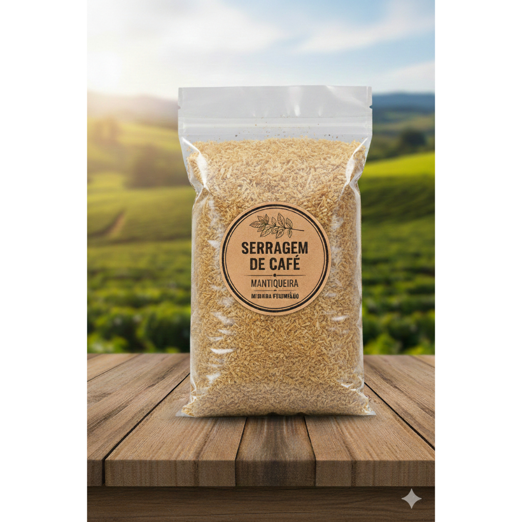 20Kg de Serragem de Lenha Frutífera do Café para Defumação