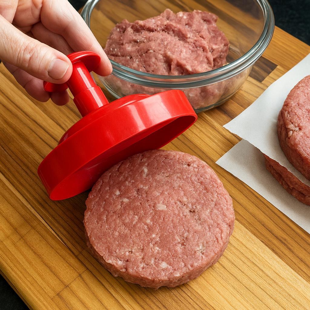 Hamburgueira Modelo Profissional – Forma Modeladora de Hambúrguer até 170g | Praticidade e Precisão em Oferta na Shopee