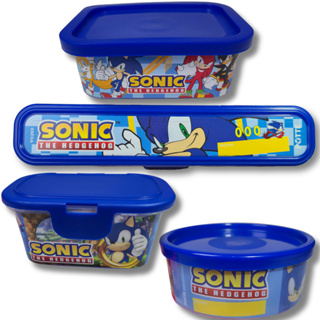 Kit 4 Potes Organizadores Multiuso Escolar  Porta Talher Licenciado Sonic em Oferta na Shopee