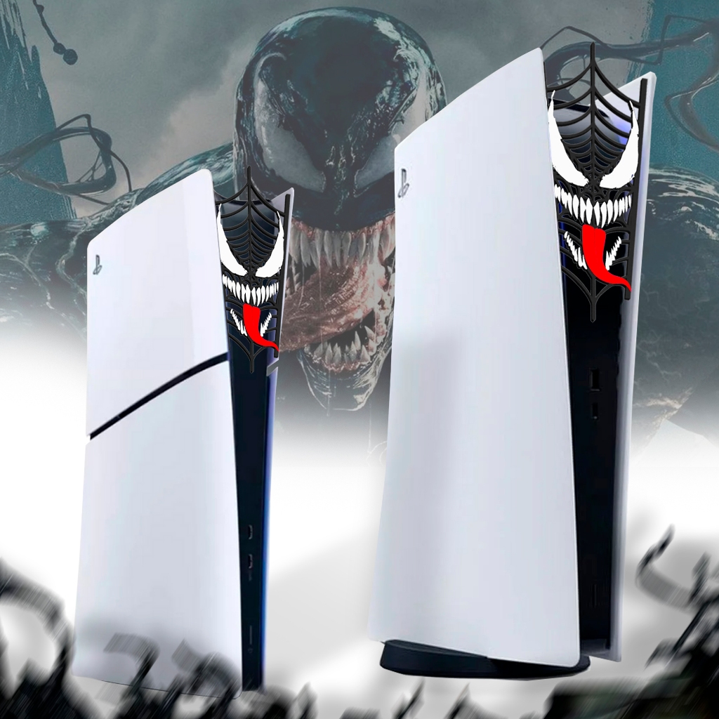 Faceplate Emblema Decorativo Frontal PS5 VENOM -  (FAT/SLIM)