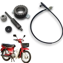 Cabo Velocímetro + Engrenagem Velocímetro Honda Dream 100
