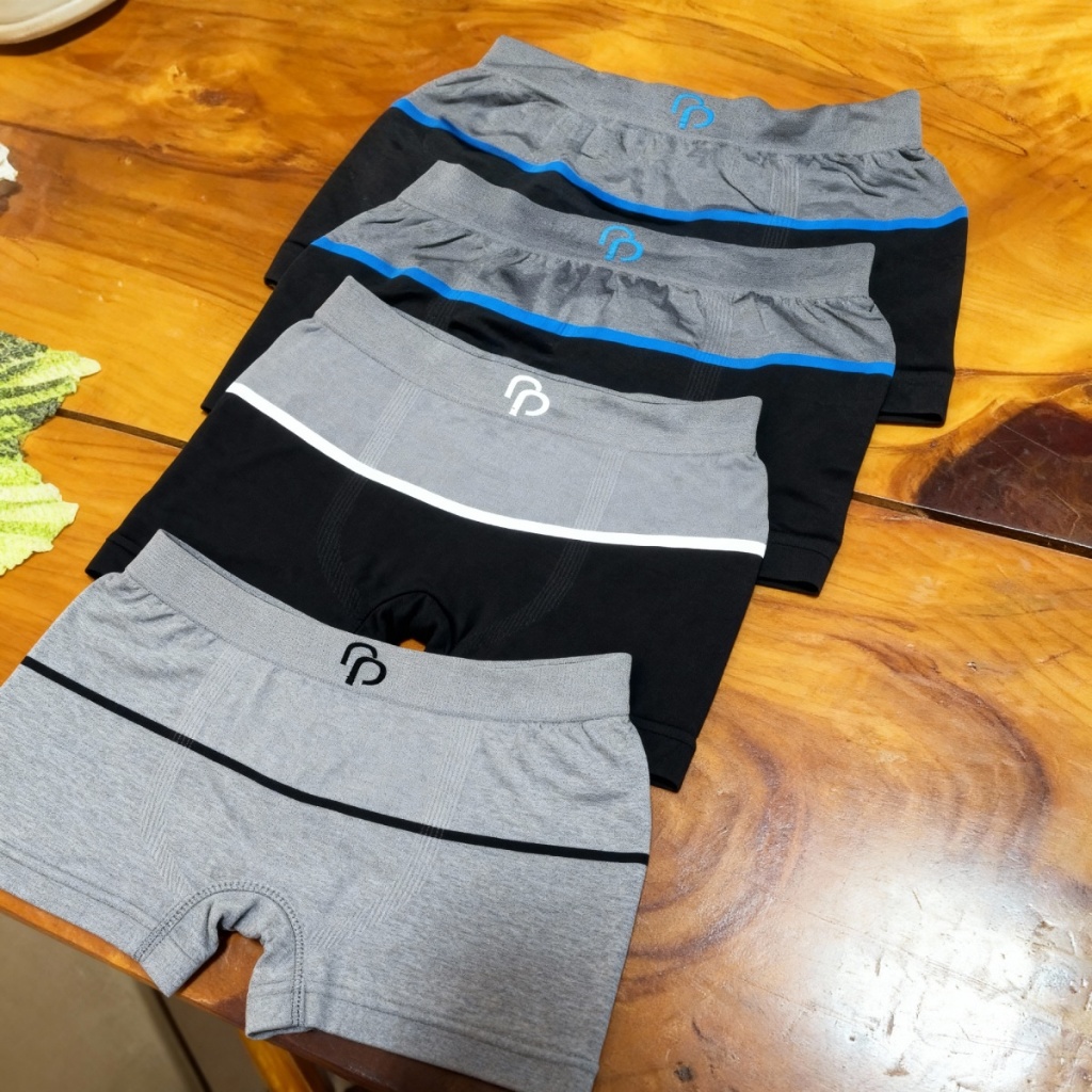 Detalhes do Kit 6 Cuecas Boxer Infantil Sem Costura Rafa Parize RP Meninos Criança Microfibra Sortida