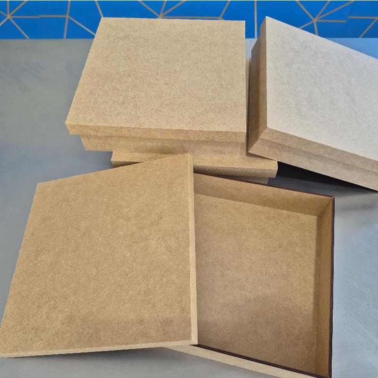 Detalhes do Caixa mdf Cru 20x20x5cm - Lembrancinhas, embalagem presentes madrinha padrinhos