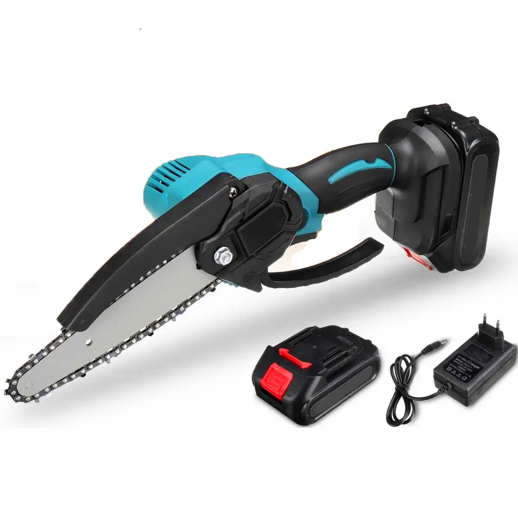 Motosserra Elétrica Recarregável Portátil Bateria 48v Bivolt 48v PREMIUM