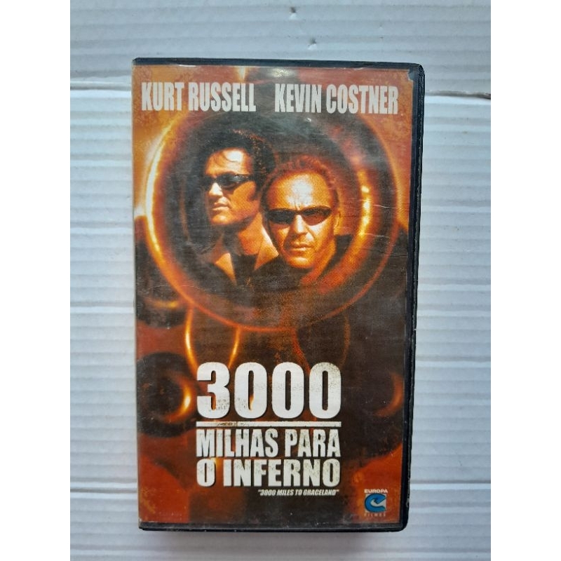 Fita Vhs 3000 Milhas Para o Inferno original Legendado Kevin Costner Kurt Russell aventura