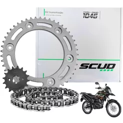 Kit Relação Transmissão NXR Bros 160 Xre 190 2016 2017 2018 2019 2020 2021 2022 2023 Original