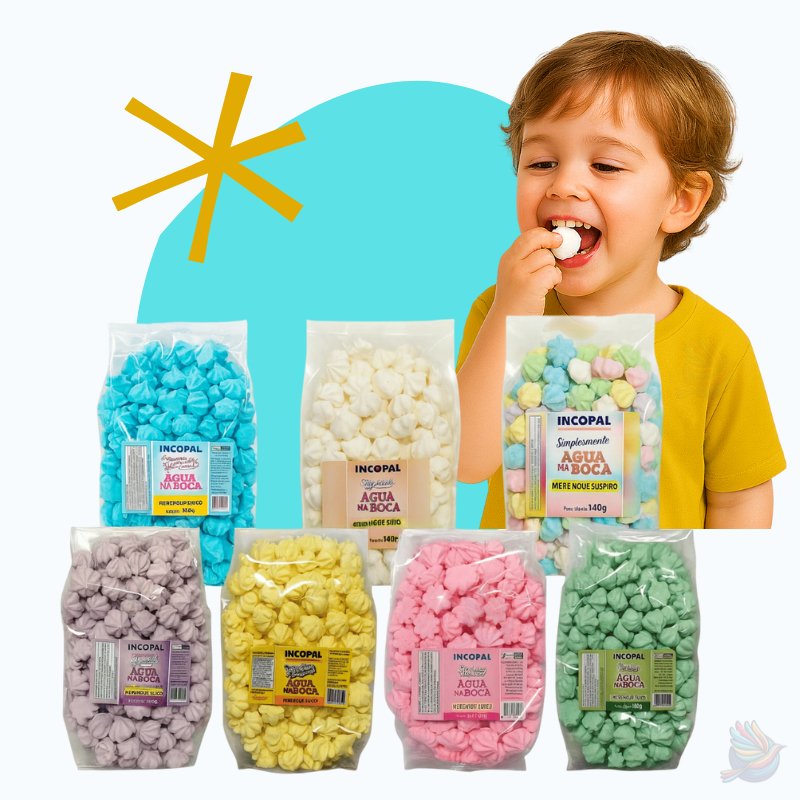 400 Mini Suspiro Lembrancinha 280g em Oferta na Shopee