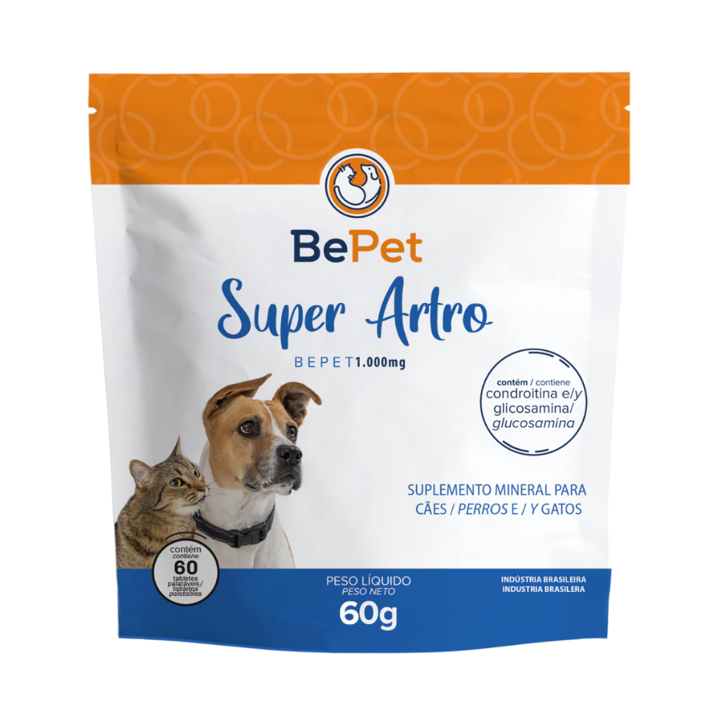 Condroitina Regenerador Articular Super Artro Bepet 1000MG 60G