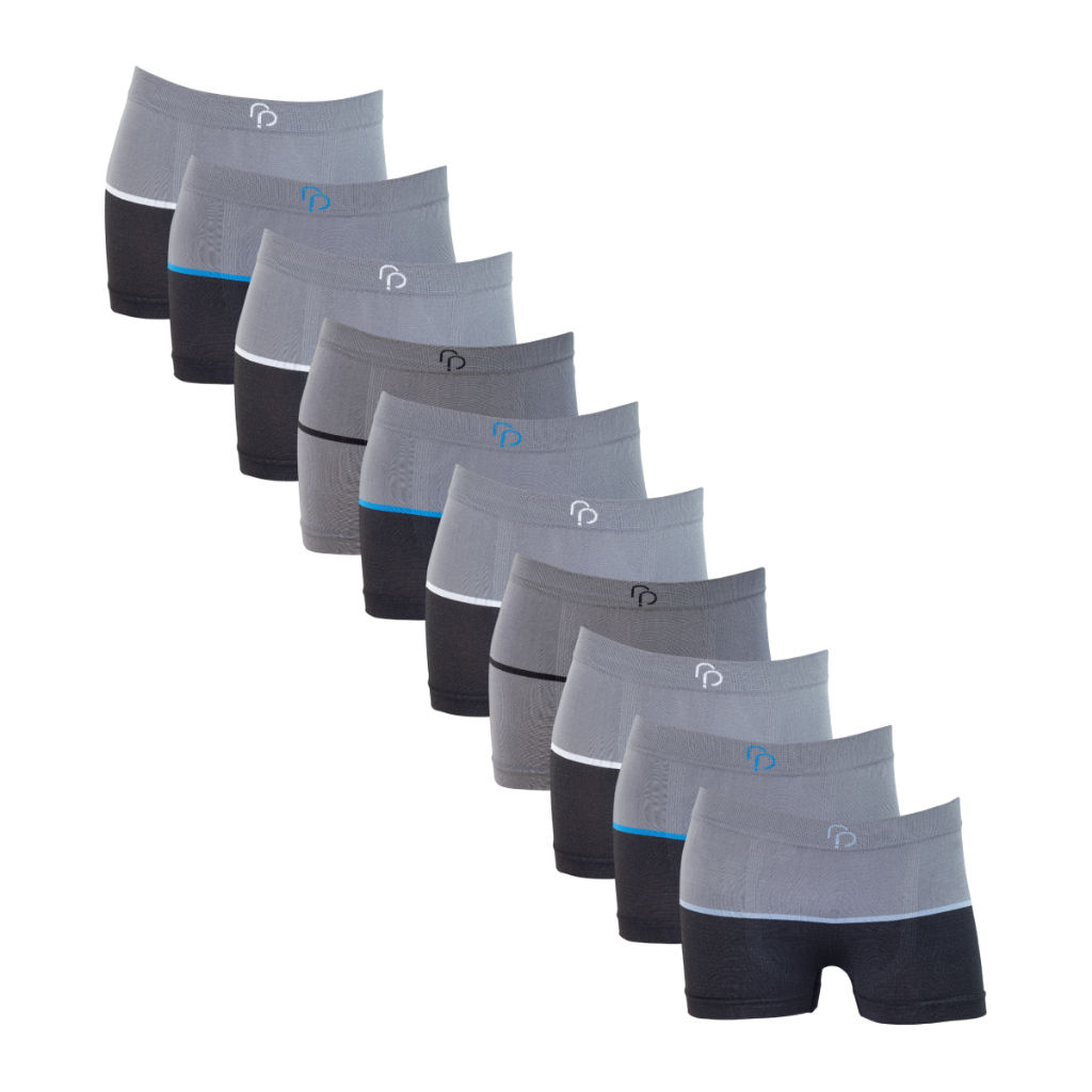 Kit 10 Cuecas Boxer Infantil Sem Costura Rafa Parize RP Meninos Criança Microfibra Sortida em Oferta na Shopee