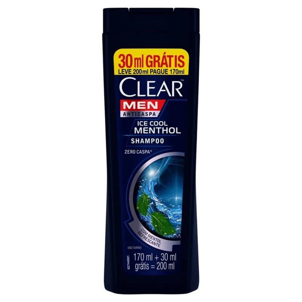 Shampoo Clear Men Anticaspa Ice Cool Menthol Com 200ml
