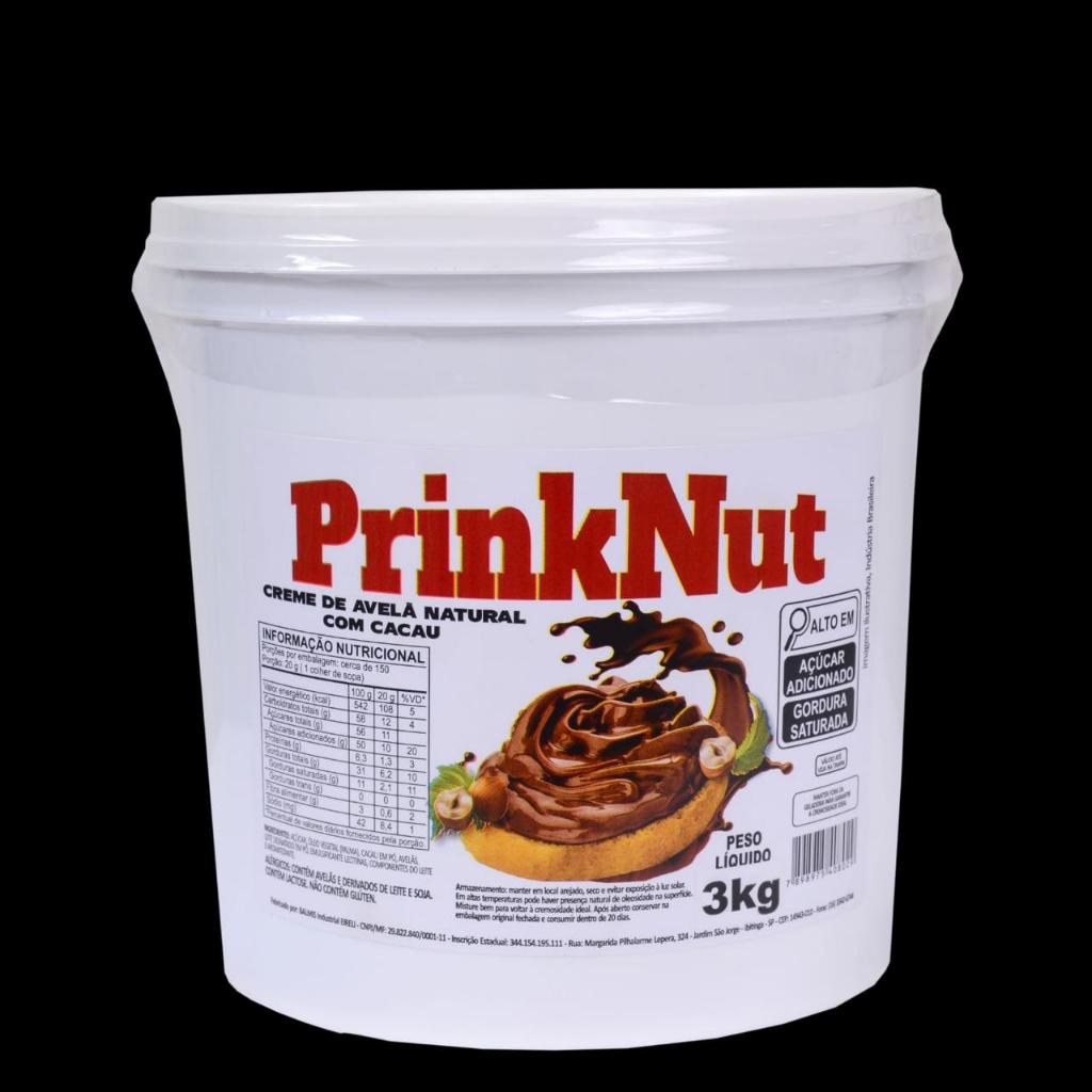 Prinknut Creme de Avelã 3Kg Chocolate em Oferta na Shopee