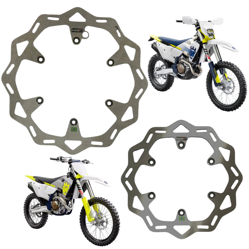 Kit Disco De Freio Dianteiro E Traseiro Husqvarna 2014 - 2026 125cc A 450cc Motocross Enduro Trilha