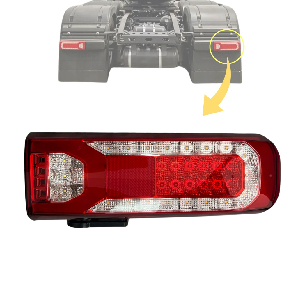 Lanterna Traseira para Mercedes Benz Accelo Atego Axor Actros Arocs Led