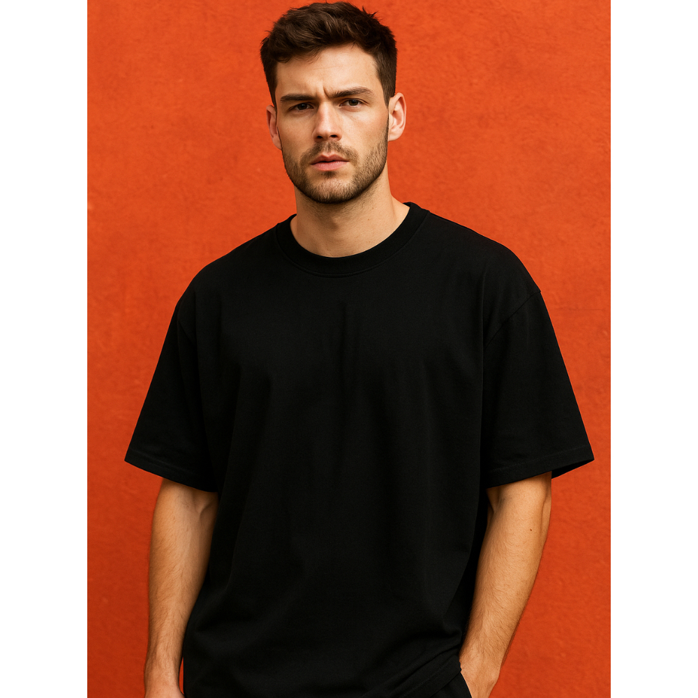 Camiseta Masculina Algodão Oversized Básica Casual Dia a Dia Academia