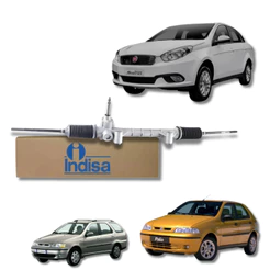 Caixa de Direção Mecânica para Veículos Fiat: Grand Siena, Palio, Palio Weekend,Siena e Strada - Original Indisa, Novo