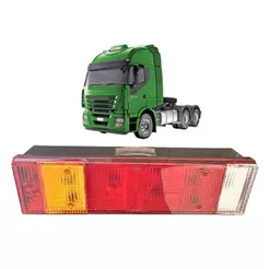 Lanterna Traseira Lado Esquerdo Com Vigia e Soquete Para Caminhão Iveco Stralis Tector 99463244