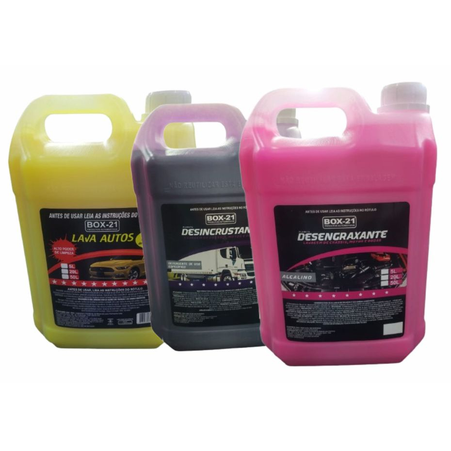 Kit Lava Rápido Solupan 5L + Intercap Baú + Shampoo Neutro 5L - Ortemax