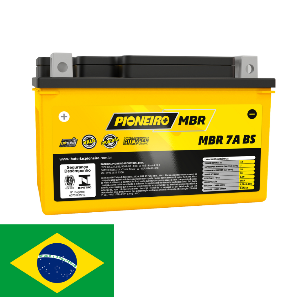 Bateria Para An 250 Burgman Mbr 7a Bs 12v 7ah