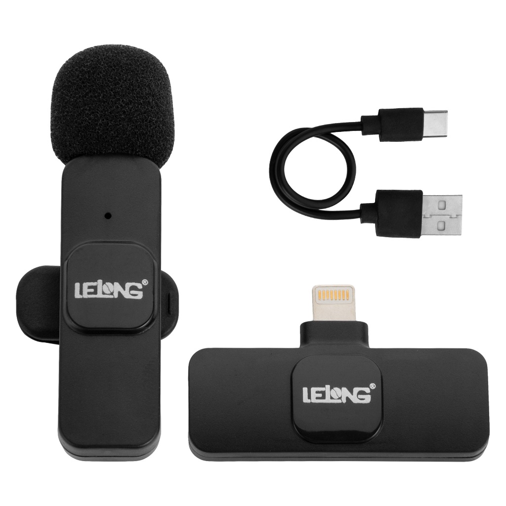 Microfone de Lapela com Conector Lightning compatível com Iphone