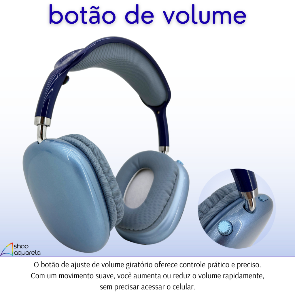 Detalhes do Fone Bluetooth Headset Inova Som Potente Microfone SD Entrada P2 Confortável Bateria Longa Com Case