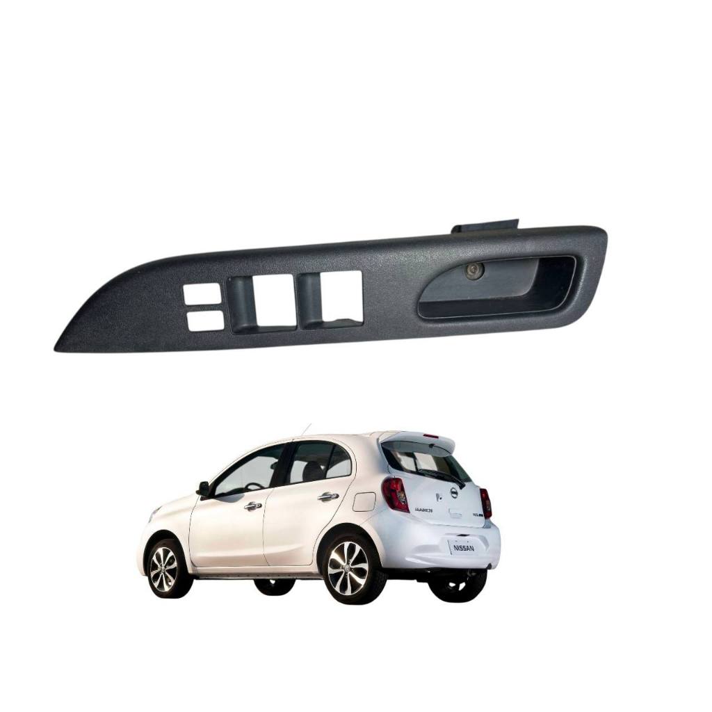 Moldura Comando Vidro Motorista Nissan March 2017 80961 1hl0