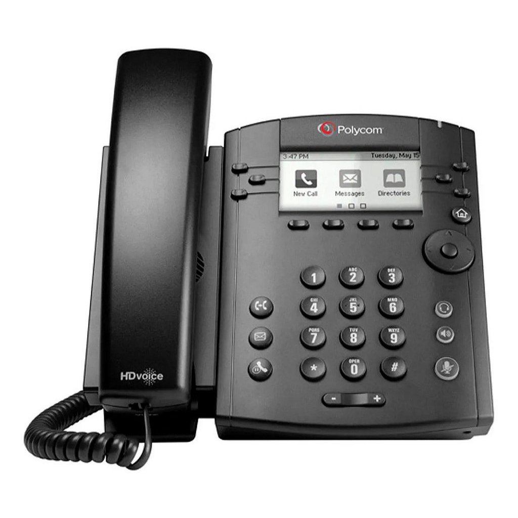 Telefone Ip Vvx310 6 Linha Skype 2200-46161-018 Polycom
