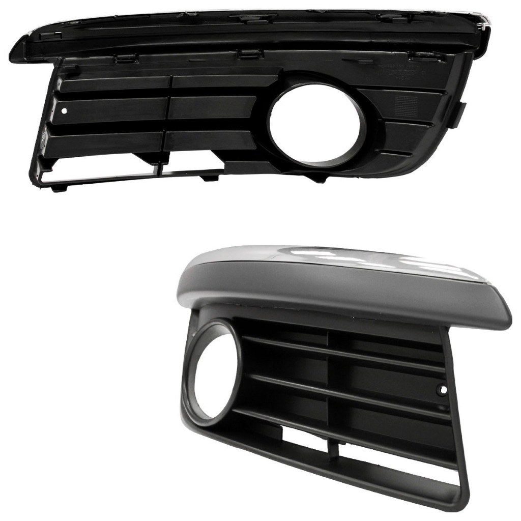 Detalhes do Moldura Grade Milha Jetta 2007 2008 2009 2010 Com Furo Preto