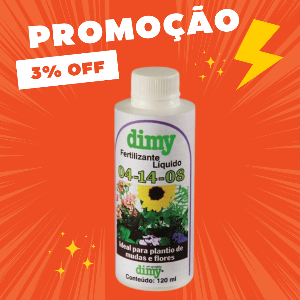 Fertilizante Adubo NPK 04-14-08 Liquido Concentrado Rende 12L DIMY