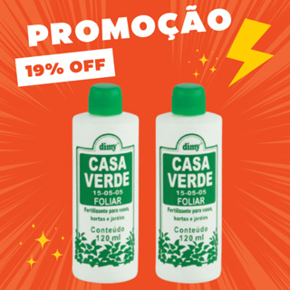 2x Adubo Fertilizante Liquido Concentrado Casa Verde Foliar 120ml Dimy - RENDE 24L em Oferta na Shopee